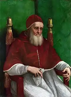 Paavi Julius II. Rafaelin maalaus.