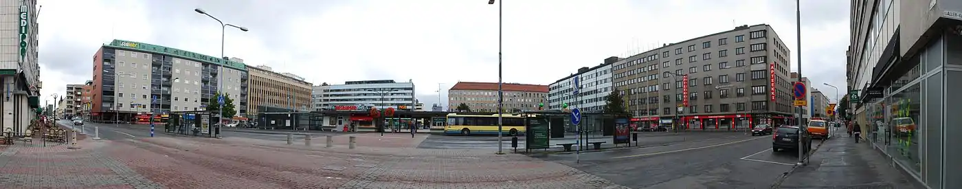 Panorama Porin kauppatorilta