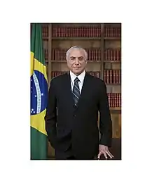 Michel Temer, Brasilian presidentti vuosina 2016–2018.