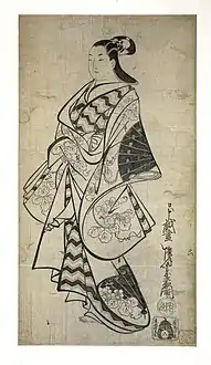 Kaigetsudo Anchi: Edon kurtisaani, n. 1711–1714, 91.5 × 59.7 cm.