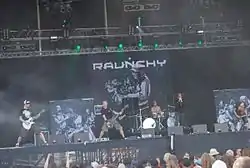 Raunchy esiintymässä With Full Force -festivaalissa, 2009.