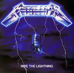 Studioalbumin Ride the Lightning kansikuva