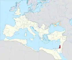 Syria Palaestinan provinssin alue vuonna 210.