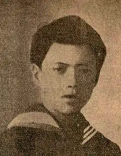 Romano Dazzi vuonna 1919.