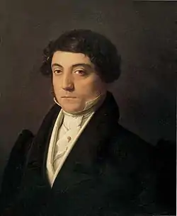 Gioachino Rossini. Vincenzo Camuccinin maalaama muotokuva.