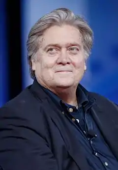 Steve Bannon vuonna 2017.