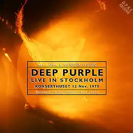 Livealbumin Live in Stockholm kansikuva