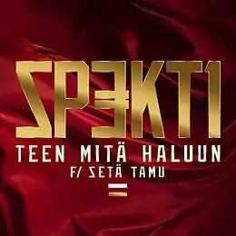 Singlen ”Teen mitä haluun” kansikuva