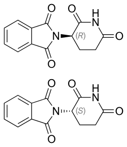 Talidomidin rakennekaava