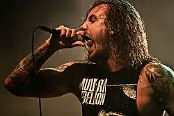 Tim Lambesis / As I Lay Dying esiintymässä With Full Force -tapahtumassa 2007.