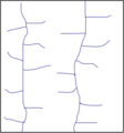 Trellismäinen uomaverkosto