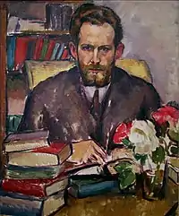 Willard Huntington Wright (S. S. Van Dine), veljen Stanton Macdonald-Wrightin maalaama muotokuva 1914.