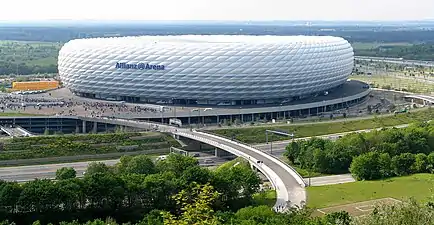 Allianz Arena, har Bayern Munchen spælir heimadystirnar.