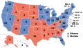 Forsetavalið 2008  Obama (D) 365 valmenn (52,9 %)  McCain (R) 173 valmenn (45,7 %)