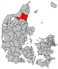 Laag faan Aalborg uun Denemark