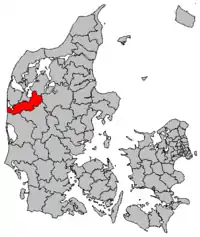 Laag faan Holstebro komuun uun Denemark