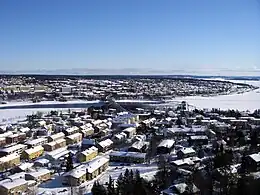 Östersund fan Frösön ôf sjoen