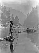 A smoky day at the Sugar Bowl--Hupa, om 1923.