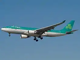 In Airbus A330-202 fan Aer Lingus