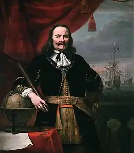 Michiel de Ruyter skildere troch Ferdinand Bol yn 1667. Hy draacht syn Oarder fan de Hillige Michael.