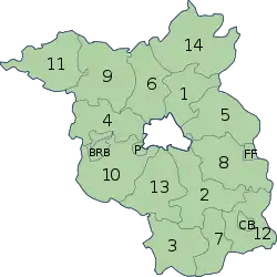 Districten van Brandenburg