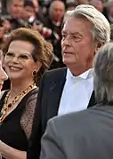 Claudia Cardinale en Alain Delon, 2010