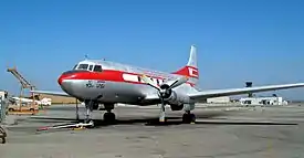 In nij opmakke Convair 240