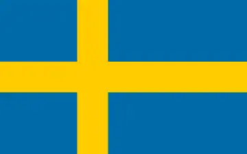 Flagge fan Sweden