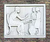 Reliëf Homerus (1939) yn Alkmaar