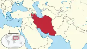 Lokaasje fan Iran