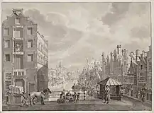 Nieuwezijds Voorburgwal in Amsterdam, 1775