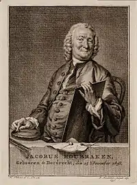 Jacobus Houbraken, selsportret, 1770