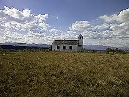 De MacDougall Memorial United Church te Morley, in histoarysk monumint.