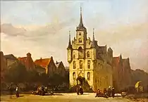 Markt van Gouda, 1880; oaljeferve