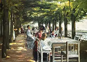 Restaurant Terrace yn Nienstedten, 1902