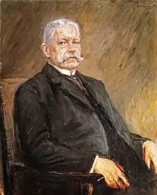 Portret fan presidint Paul von Hindenburg 1927