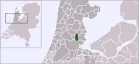 Lokaasje fan de gemeente Landsmeer