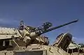 M242 25 mm Bushmaster kanon op in M2 Bradley