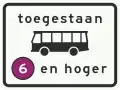 C22a7: Underboerd by boerd C22a: miljeusône tagonklik foar bussen emisjeklasse 6