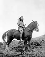 The old-time warrior--Nez Percé, om 1910.