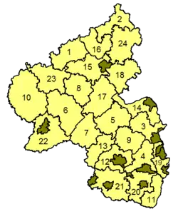 Districten van Rijnland-Palts