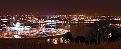 De Foyle by nacht yn Derry