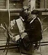 Therese Schwartze en har nicht Lizzy Ansingh, yn Artis, 1915