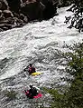 Kayaks op de Arkansas