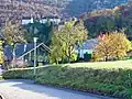 Burg im Leimedal im Herbst