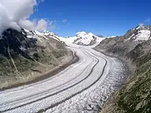 «de grööscht Gletscher i den Alpe isch de Aletschgletscher»