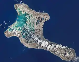 Kiritimati (Wiehnachtsinsle) vo dr ISS us fotigrafiert