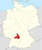 Laag vù dr Region Haalbrunn-Frangge z Dydschschland