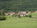 View of Broissia, a commune in the Jura department