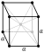 Body-centered cubic crystal structure for Thiet